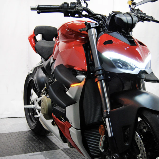 Buy New Rage Cycles Front Turn Signals for Ducati Streetfighter V4 | V2 by New Rage Cycles for only $115.00 at Racingpowersports.com, Main Website.