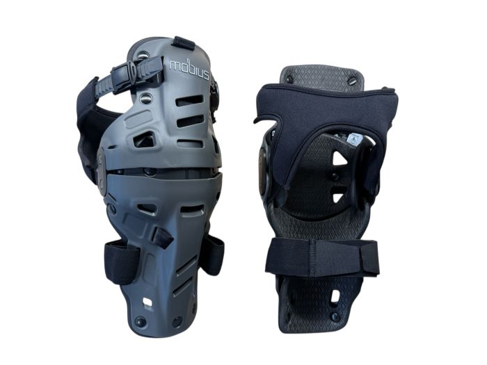 Buy Mobius X8H Hybrid Knee Support Mx (PAIR) Storm Grey / Black Size Small / Med by Mobius for only $199.95 at Racingpowersports.com, Main Website.
