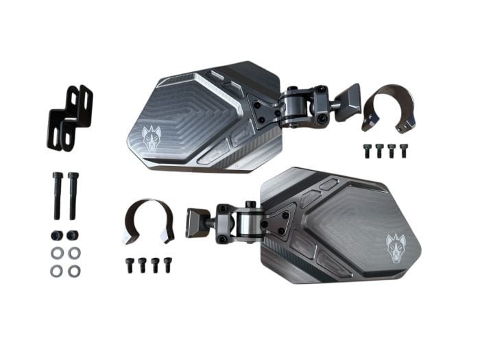 Buy Chupacabra Cuero Pro Titanium Pair 1.5" Clamp + Baja Squadron 2.0 Pro wide Clear by Chupacabra Offroad for only $682.94 at Racingpowersports.com, Main Website.