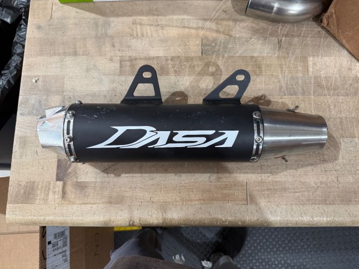 Buy Dasa Exhaust Full System PHX-24 Ed. Raptor 700 2015+ Black/Brush/White OPEN BOX by Dasa Racing for only $549.95 at Racingpowersports.com, Main Website.
