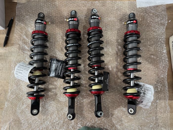 Buy ELKA STAGE 1 FRONT & REAR Shocks KYMCO MXU700i 2017 PREVIOUSLY MOUNTED by Elka Suspension for only $1,282.50 at Racingpowersports.com, Main Website.