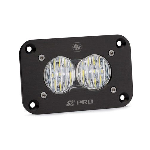 Buy Baja Designs LED Work Light Flush Mount Clear Lens Wide Cornering Pattern S2 Pro by Baja Designs for only $198.95 at Racingpowersports.com, Main Website.