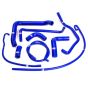 Buy SAMCO Silicone Coolant Hose Kit Kawasaki ZX 12 R A1 / A2 / B1 / B2 / B4 2000-06 by Samco Sport for only $585.15 at Racingpowersports.com, Main Website.
