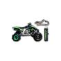 Buy Dasa Exhaust Full System 99db Ed. Kawasaki KFX450R Black/Brush/Green by Dasa Racing for only $679.95 at Racingpowersports.com, Main Website.