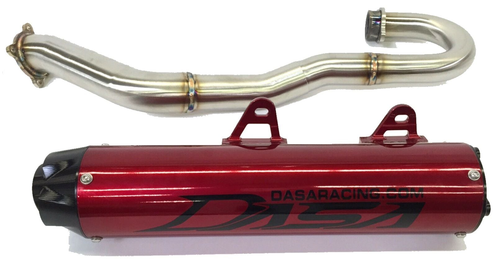 Dasa Racing Red Dasa Exhaust Complete System Classic Edition Candy Red Yamaha YFZ450R