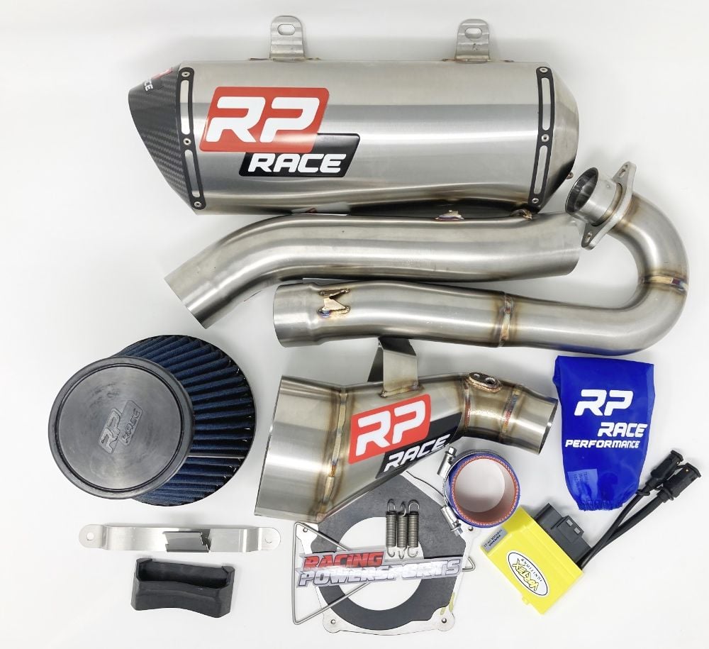 RP Race Full Shorty Exhaust + Air Intake System + Vortex Yamaha YFZ450R