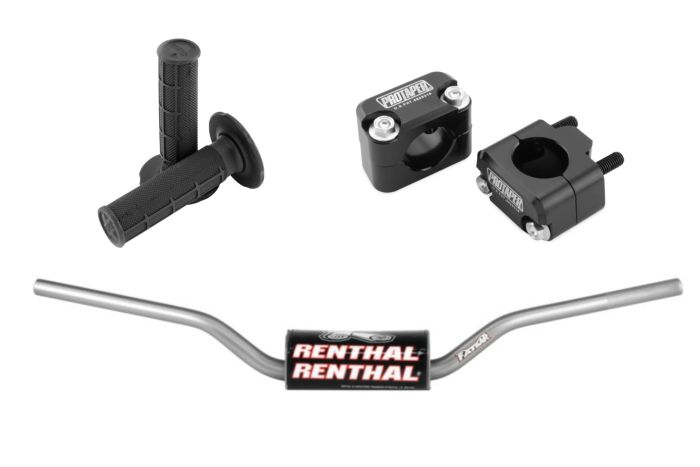 Buy Renthal Fatbar High Bend Tnium Handlebar Clamp Grips MX KTM SX125 / SX450 2016+ by Renthal for only $168.95 at Racingpowersports.com, Main Website.