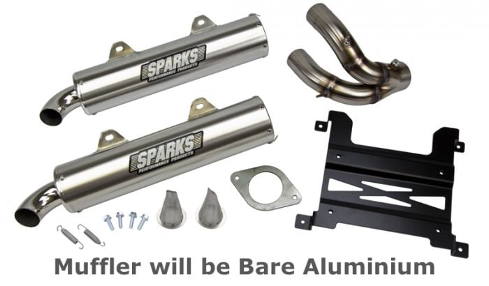 Buy Sparks Racing X-6 Stainless Steel Slip On Aluminum Polaris Rzr Xp 1000 by Sparks Racing for only $929.95 at Racingpowersports.com, Main Website.