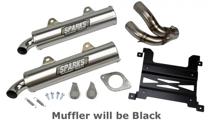 Buy Sparks Racing X-6 Stainless Steel Slip On Black Polaris Rzr Xp 1000 by Sparks Racing for only $769.95 at Racingpowersports.com, Main Website.