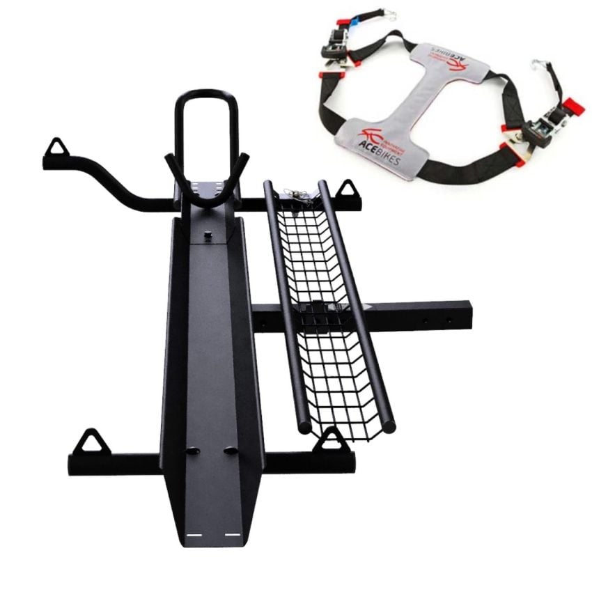 MotoTote Dirt Bike Carrier Hitch Hauler Rack Ramp + TyreFix Motorcycle