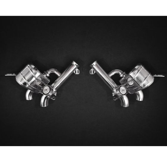 Buy Capristo Ferrari GTC4 Lusso T (V8) Valved Sport Mufflers (No Remote) by Capristo Exhaust for only $7,100.00 at Racingpowersports.com, Main Website.