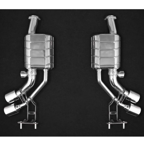 Buy Capristo Mercedes G63/500 5.5L V8 AMG W463 Valved Mufflers w/ ECE CES-3 2012+ by Capristo Exhaust for only $8,600.00 at Racingpowersports.com, Main Website.