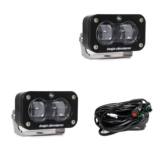 Buy Baja Designs S2 SAE LED Pair Spot Clear by Baja Designs for only $294.95 at Racingpowersports.com, Main Website.