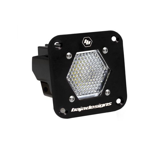 Buy Baja Designs LED Light Pod Flush Mount Clear S1 Work Scene Pattern by Baja Designs for only $135.95 at Racingpowersports.com, Main Website.