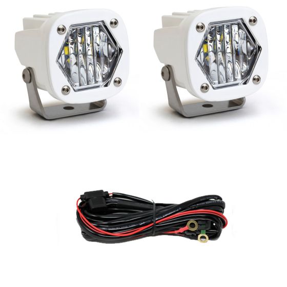 Buy Baja Designs Pair S1 Wide Cornering LED Lights White by Baja Designs for only $247.95 at Racingpowersports.com, Main Website.