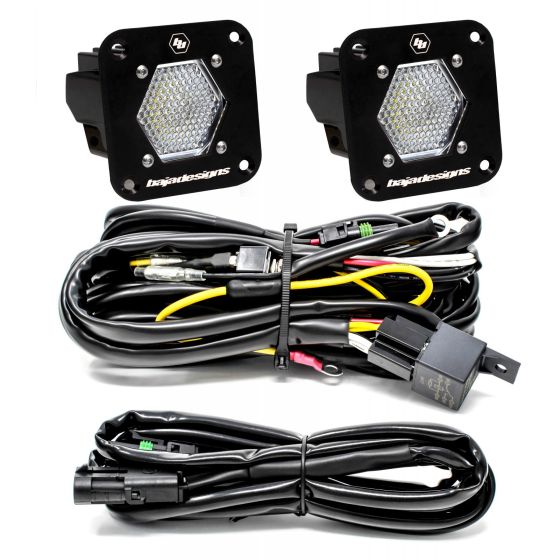 Buy Baja Designs LED Light Pods S1 Pair Work Scene LED Flush Mount Backup Kit by Baja Designs for only $360.95 at Racingpowersports.com, Main Website.
