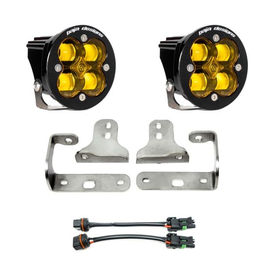 Buy Baja Designs Squadron-R SAE Amber Fog Pocket Kit compatible with Jeep Gladiator by Baja Designs for only $449.95 at Racingpowersports.com, Main Website.