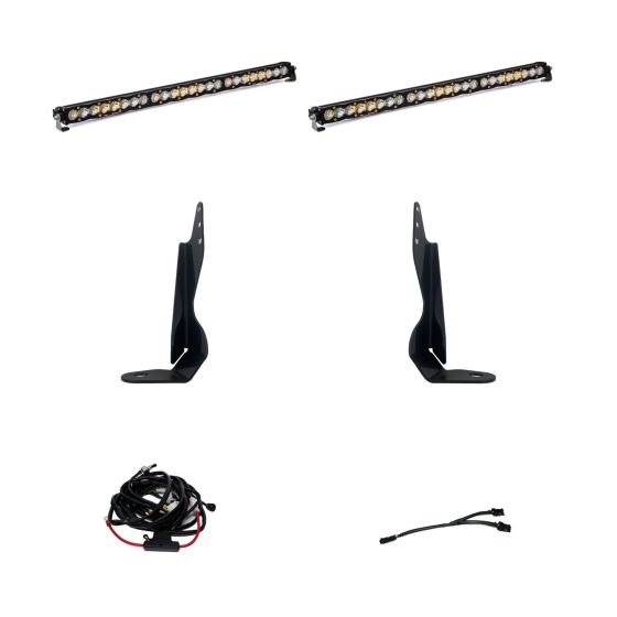 Buy Baja Designs GMC 2500/3500 20-On Dual S8 Behind Grille Kit by Baja Designs for only $2,044.95 at Racingpowersports.com, Main Website.