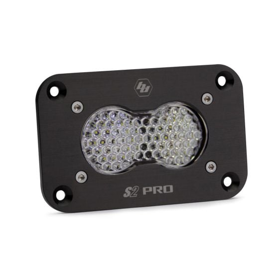 Buy Baja Designs LED Work Light Flush Mount Clear Lens Work Scene Pattern S2 Pro by Baja Designs for only $198.95 at Racingpowersports.com, Main Website.