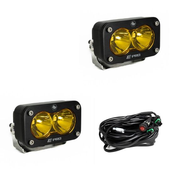 Buy Baja Designs LED Light Pods Baja Amber Lens Spot Pattern Pair S2 Pro Series by Baja Designs for only $366.95 at Racingpowersports.com, Main Website.