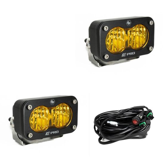 Buy Baja Designs Wide Cornering LED Baja Amber S2 Pro Pair by Baja Designs for only $366.95 at Racingpowersports.com, Main Website.