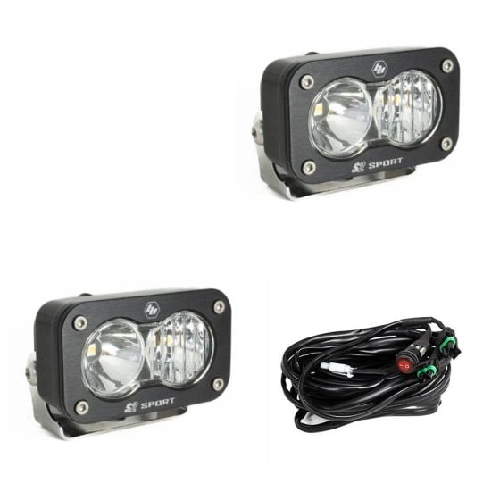 Buy Baja Designs LED Work Light Clear Lens Driving Combo Pattern Pair S2 Sport by Baja Designs for only $236.95 at Racingpowersports.com, Main Website.