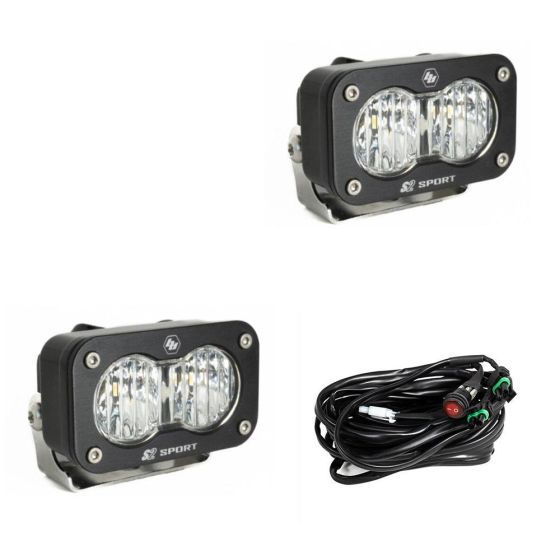 Buy Baja Designs LED Work Light Clear Lens Wide Cornering Pattern Pair S2 Sport by Baja Designs for only $236.95 at Racingpowersports.com, Main Website.