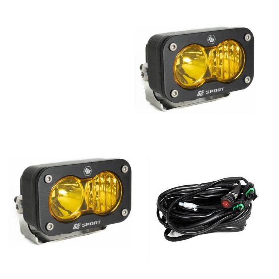 Buy Baja Designs LED Work Light Baja Amber Lens Driving Combo Pattern Pair S2 Sport by Baja Designs for only $246.95 at Racingpowersports.com, Main Website.