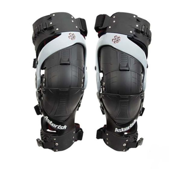 Buy Asterisk Ultra Cell 3.0 Knee Braces Grey/Black Pair Large Size by Asterisk for only $664.95 at Racingpowersports.com, Main Website.