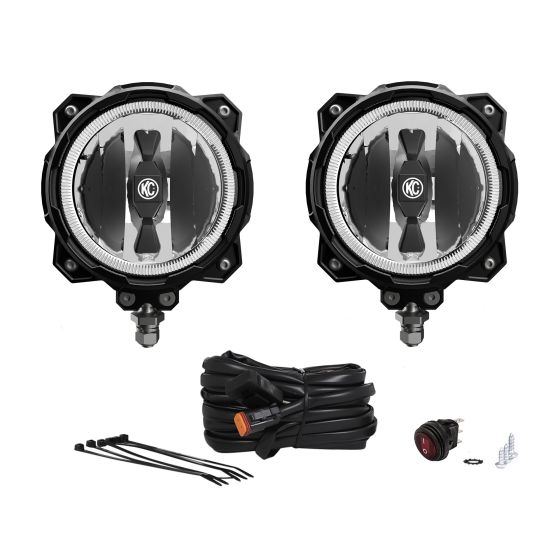 Buy KC Hilites 6" Gravity® Pro6 LED - Infinity Ring - 2-Light System - 20W Spot Beam by KC Hilites for only $564.99 at Racingpowersports.com, Main Website.