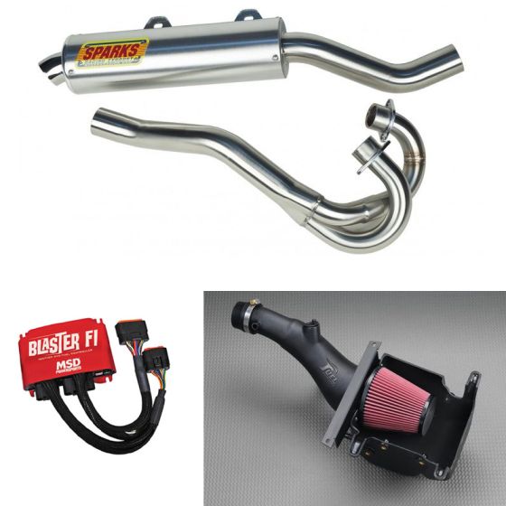 Buy Sparks Racing X6 Race Exhaust MSD Fuel Customs Airbox Yamaha Raptor 700 06-14 by Sparks Racing for only $1,507.39 at Racingpowersports.com, Main Website.