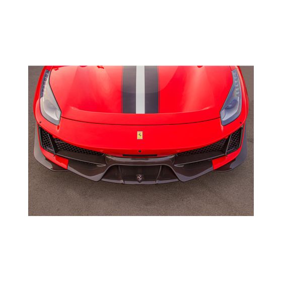 Buy Capristo Ferrari 488 Pista Carbon Fiber Front Spoiler without Side Wings by Capristo Exhaust for only $6,500.00 at Racingpowersports.com, Main Website.