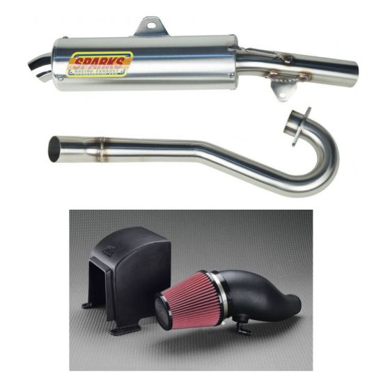 Buy Sparks Racing X6 Race Core Exhaust Fuel Customs AirBox Black Kawasaki KFX450R by Sparks Racing for only $910.95 at Racingpowersports.com, Main Website.