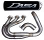 Buy Dasa Exhaust Full System Yamaha YXZ1000R 2016-2025 Black/Brush/Grey by Dasa Racing for only $1,199.95 at Racingpowersports.com, Main Website.