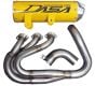 Buy Dasa Exhaust Full System Clasic Ed. Yamaha YXZ1000R 2016-2025 Yellow/Brush/Black by Dasa Racing for only $1,199.95 at Racingpowersports.com, Main Website.