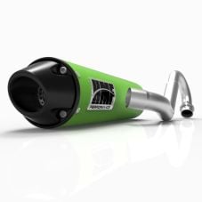 Buy HMF 3/4 Exhaust for Kawasaki Brute Force 750 15-24 Green w/Black Euro by HMF Exhaust for only $579.95 at Racingpowersports.com, Main Website.