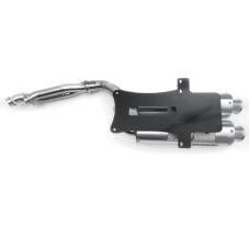 Buy HMF Dual Full Exhaust for Polaris Scrambler/Sportsman XP S 20-24 Gun Metal Euro by HMF Exhaust for only $959.95 at Racingpowersports.com, Main Website.