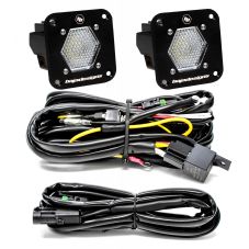 Buy Baja Designs LED Light Pods S1 Pair Work Scene LED Flush Mount Backup Kit by Baja Designs for only $360.95 at Racingpowersports.com, Main Website.