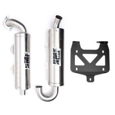 Buy HMF Twin Loop Titan-QS Exhaust for Polaris RZR S 1000/General 15-24 Stainless by HMF Exhaust for only $999.95 at Racingpowersports.com, Main Website.