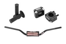 Buy Renthal Fatbar High Bend Black Handlebar Clamp Grips Kit MX Honda CR CRF by Renthal for only $168.95 at Racingpowersports.com, Main Website.