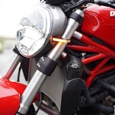 Buy New Rage Cycles Compatible with Ducati Monster 1200 2014-2016 Front Turn Signals by New Rage Cycles for only $144.95 at Racingpowersports.com, Main Website.