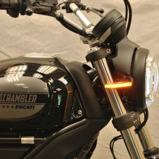 Buy New Rage Cycles Compatible with Ducati Scrambler Cafe Racer Front Turn Signals by New Rage Cycles for only $144.95 at Racingpowersports.com, Main Website.