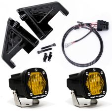 Buy Baja Designs Cali Raised Harley Davidson Road Glide Amber Front Turn Signals by Baja Designs for only $649.99 at Racingpowersports.com, Main Website.