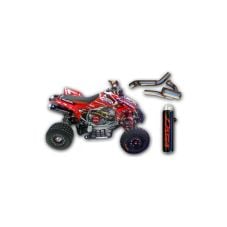 Buy Dasa Exhaust Full System Joe Byrd Ed. Honda TRX450R Black/Brush/Red by Dasa Racing for only $699.95 at Racingpowersports.com, Main Website.