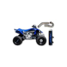 Buy Dasa Exhaust Complete System Black Classic Edition Silver Tip Yamaha YFZ450X by Dasa Racing for only $549.95 at Racingpowersports.com, Main Website.