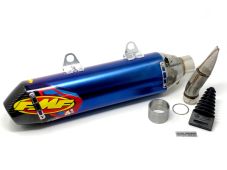Buy FMF Factory 4.1 RCT Titanium SlipOn Muffler Carbon Cap Blue 045586 KTM Husqvarna by FMF Exhaust for only $534.95 at Racingpowersports.com, Main Website.