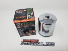 Buy HiFlo Racing Chrome Oil Filter HF171CRC 14-1271 0712-0435 314-0171CRC 550-0171CR by HiFlo for only $11.85 at Racingpowersports.com, Main Website.