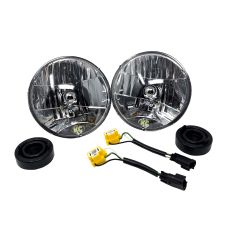 Buy KC Hilites 7" H4 DOT Halogen Headlights - Driving Beam - Pair - 07-18 Jeep JK by KC Hilites for only $184.99 at Racingpowersports.com, Main Website.