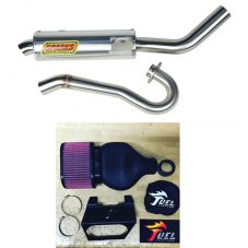 Buy Sparks Racing X6 Big Core Exhaust Fuel Customs Intake Suzuki LTR450 2006-2011 by Sparks Racing for only $800.95 at Racingpowersports.com, Main Website.