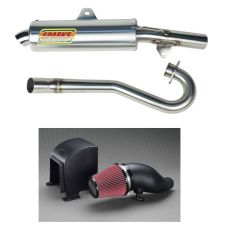 Buy Sparks Racing X6 Big Core Exhaust Fuel Customs AirBox Black Kawasaki KFX450R by Sparks Racing for only $910.95 at Racingpowersports.com, Main Website.